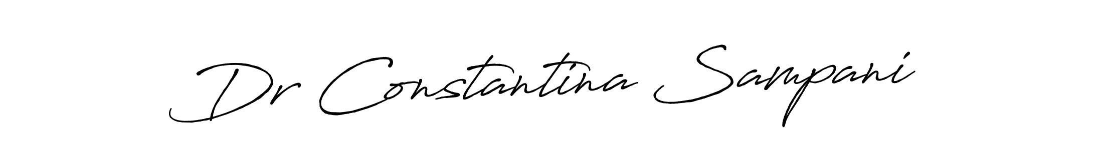 Make a beautiful signature design for name Dr Constantina Sampani. With this signature (Antro_Vectra_Bolder) style, you can create a handwritten signature for free. Dr Constantina Sampani signature style 7 images and pictures png