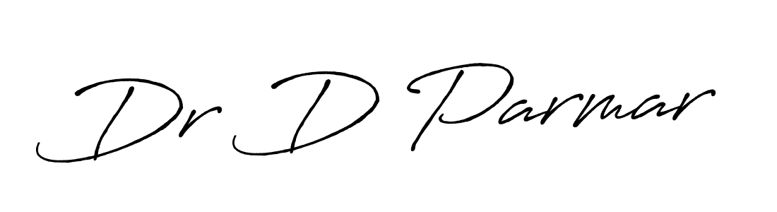 Create a beautiful signature design for name Dr D Parmar. With this signature (Antro_Vectra_Bolder) fonts, you can make a handwritten signature for free. Dr D Parmar signature style 7 images and pictures png