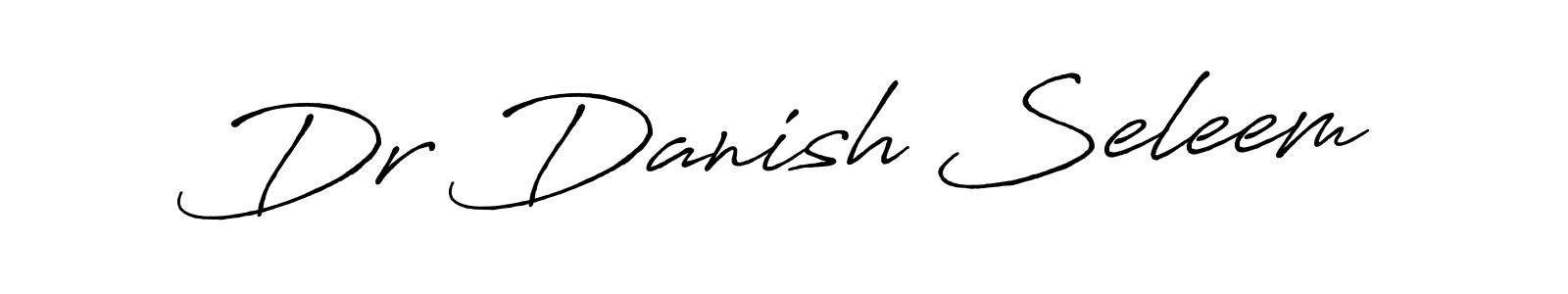 Design your own signature with our free online signature maker. With this signature software, you can create a handwritten (Antro_Vectra_Bolder) signature for name Dr Danish Seleem. Dr Danish Seleem signature style 7 images and pictures png