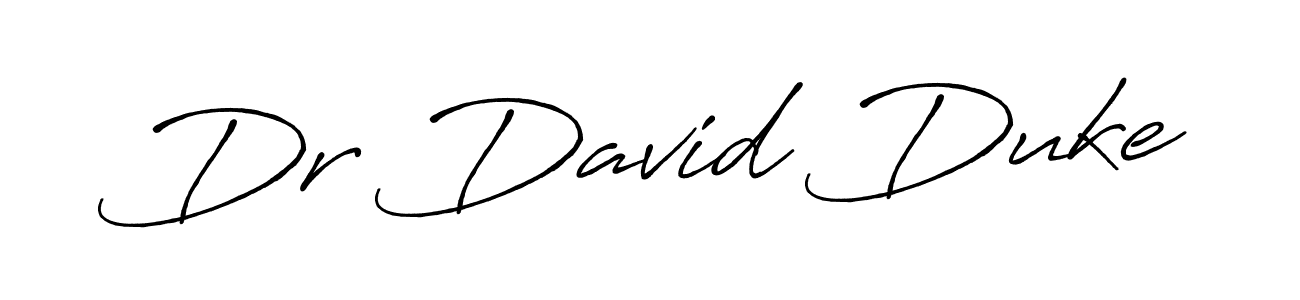 Make a beautiful signature design for name Dr David Duke. With this signature (Antro_Vectra_Bolder) style, you can create a handwritten signature for free. Dr David Duke signature style 7 images and pictures png
