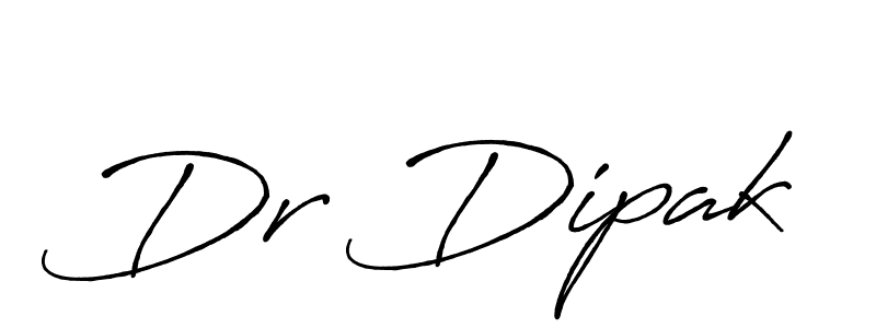 How to make Dr Dipak name signature. Use Antro_Vectra_Bolder style for creating short signs online. This is the latest handwritten sign. Dr Dipak signature style 7 images and pictures png