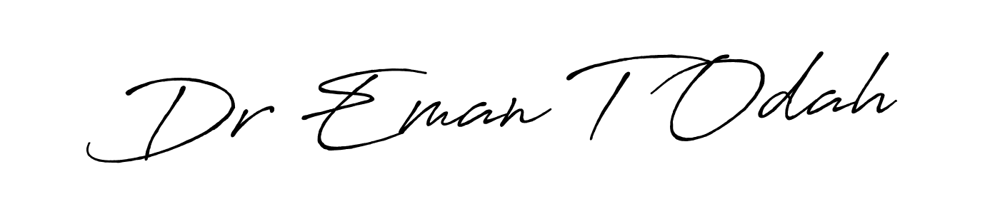 Once you've used our free online signature maker to create your best signature Antro_Vectra_Bolder style, it's time to enjoy all of the benefits that Dr Eman T Odah name signing documents. Dr Eman T Odah signature style 7 images and pictures png