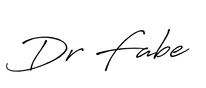 Design your own signature with our free online signature maker. With this signature software, you can create a handwritten (Antro_Vectra_Bolder) signature for name Dr Fabe. Dr Fabe signature style 7 images and pictures png