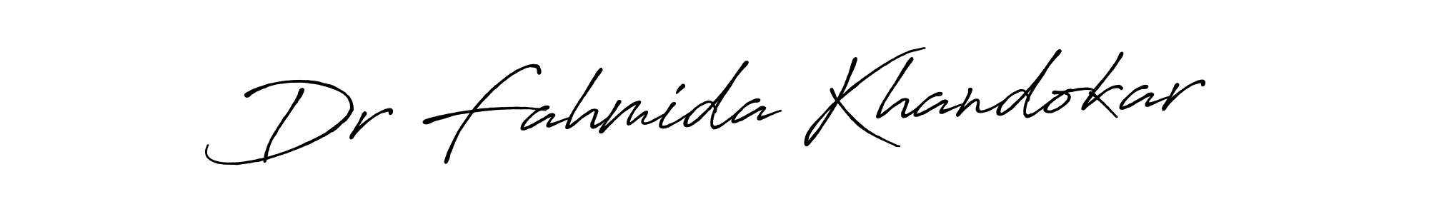 Make a short Dr Fahmida Khandokar signature style. Manage your documents anywhere anytime using Antro_Vectra_Bolder. Create and add eSignatures, submit forms, share and send files easily. Dr Fahmida Khandokar signature style 7 images and pictures png