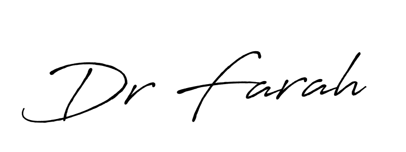 Similarly Antro_Vectra_Bolder is the best handwritten signature design. Signature creator online .You can use it as an online autograph creator for name Dr Farah. Dr Farah signature style 7 images and pictures png