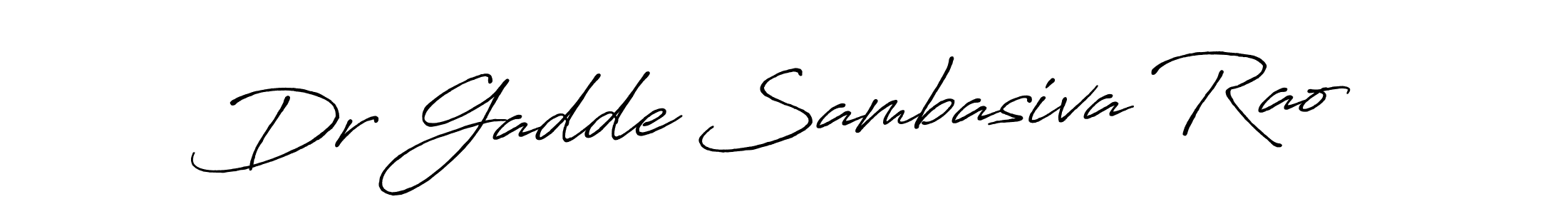 Design your own signature with our free online signature maker. With this signature software, you can create a handwritten (Antro_Vectra_Bolder) signature for name Dr Gadde Sambasiva Rao. Dr Gadde Sambasiva Rao signature style 7 images and pictures png