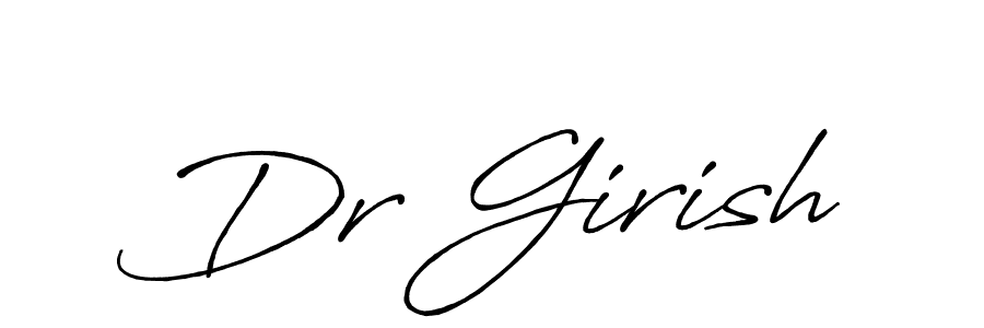 Antro_Vectra_Bolder is a professional signature style that is perfect for those who want to add a touch of class to their signature. It is also a great choice for those who want to make their signature more unique. Get Dr Girish name to fancy signature for free. Dr Girish signature style 7 images and pictures png