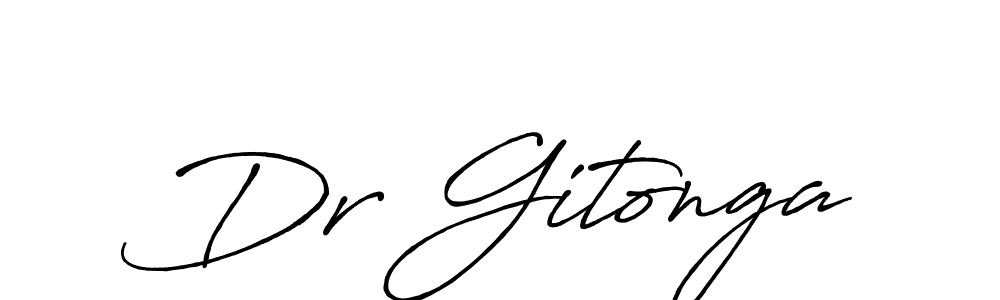 Make a beautiful signature design for name Dr Gitonga. With this signature (Antro_Vectra_Bolder) style, you can create a handwritten signature for free. Dr Gitonga signature style 7 images and pictures png