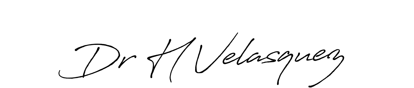 Also You can easily find your signature by using the search form. We will create Dr H Velasquez name handwritten signature images for you free of cost using Antro_Vectra_Bolder sign style. Dr H Velasquez signature style 7 images and pictures png