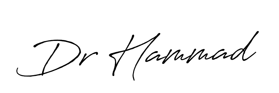 Design your own signature with our free online signature maker. With this signature software, you can create a handwritten (Antro_Vectra_Bolder) signature for name Dr Hammad. Dr Hammad signature style 7 images and pictures png