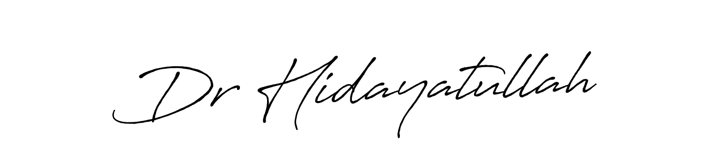 Also we have Dr Hidayatullah name is the best signature style. Create professional handwritten signature collection using Antro_Vectra_Bolder autograph style. Dr Hidayatullah signature style 7 images and pictures png