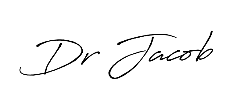 How to make Dr Jacob name signature. Use Antro_Vectra_Bolder style for creating short signs online. This is the latest handwritten sign. Dr Jacob signature style 7 images and pictures png