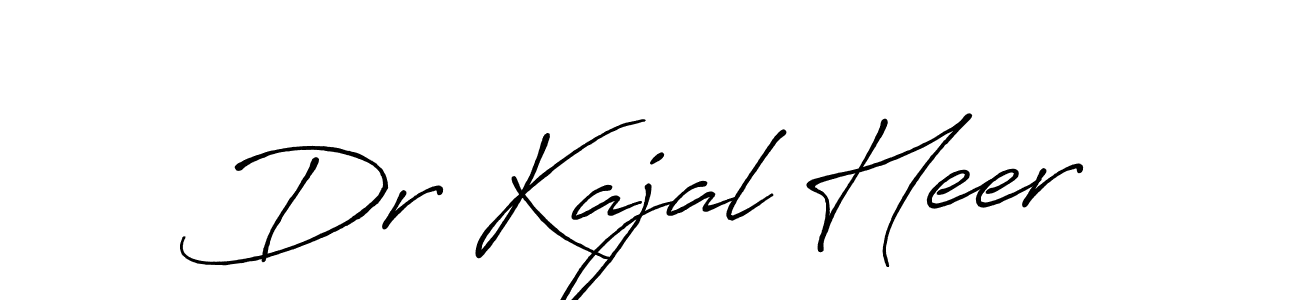 Also we have Dr Kajal Heer name is the best signature style. Create professional handwritten signature collection using Antro_Vectra_Bolder autograph style. Dr Kajal Heer signature style 7 images and pictures png