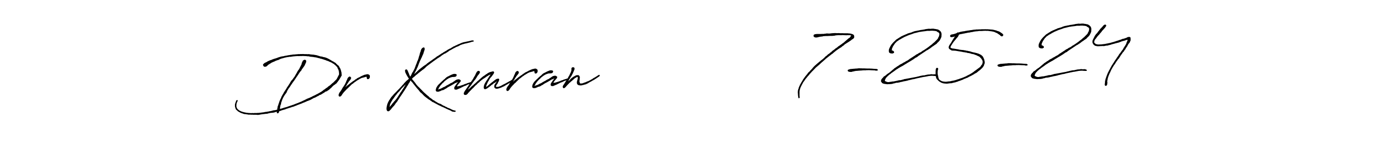 Dr Kamran           7-25-24 stylish signature style. Best Handwritten Sign (Antro_Vectra_Bolder) for my name. Handwritten Signature Collection Ideas for my name Dr Kamran           7-25-24. Dr Kamran           7-25-24 signature style 7 images and pictures png