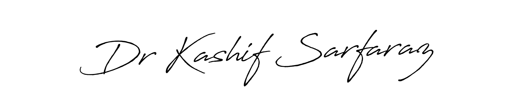 Use a signature maker to create a handwritten signature online. With this signature software, you can design (Antro_Vectra_Bolder) your own signature for name Dr Kashif Sarfaraz. Dr Kashif Sarfaraz signature style 7 images and pictures png