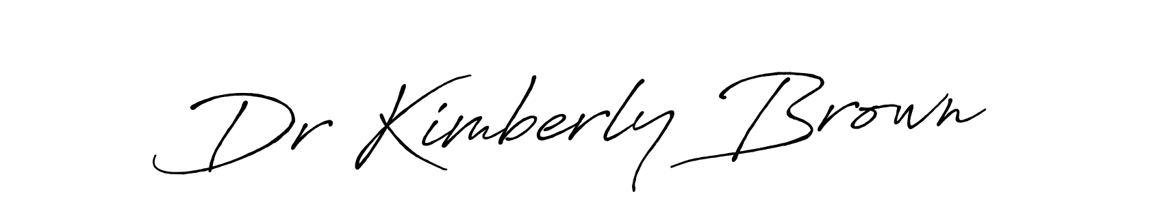 Design your own signature with our free online signature maker. With this signature software, you can create a handwritten (Antro_Vectra_Bolder) signature for name Dr Kimberly Brown. Dr Kimberly Brown signature style 7 images and pictures png