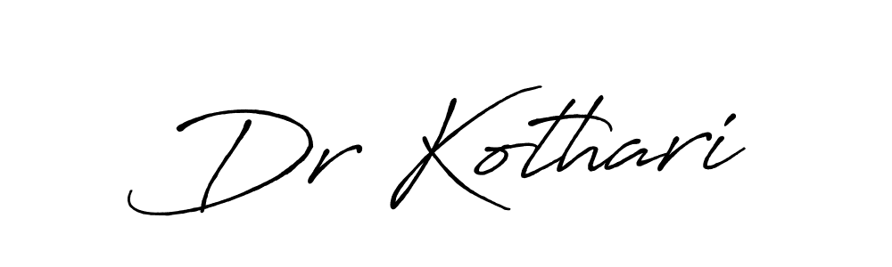 Antro_Vectra_Bolder is a professional signature style that is perfect for those who want to add a touch of class to their signature. It is also a great choice for those who want to make their signature more unique. Get Dr Kothari name to fancy signature for free. Dr Kothari signature style 7 images and pictures png