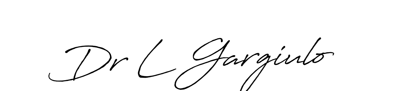 How to make Dr L Gargiulo signature? Antro_Vectra_Bolder is a professional autograph style. Create handwritten signature for Dr L Gargiulo name. Dr L Gargiulo signature style 7 images and pictures png