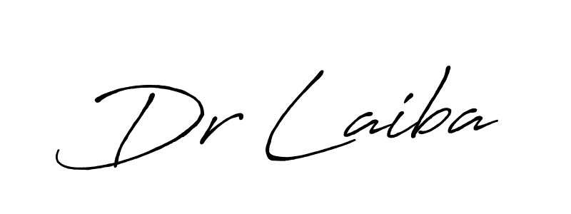 Similarly Antro_Vectra_Bolder is the best handwritten signature design. Signature creator online .You can use it as an online autograph creator for name Dr Laiba. Dr Laiba signature style 7 images and pictures png