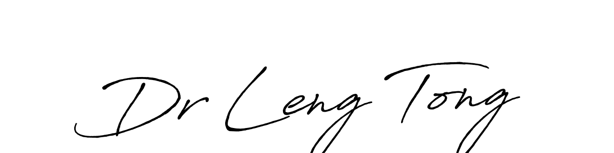 The best way (Antro_Vectra_Bolder) to make a short signature is to pick only two or three words in your name. The name Dr Leng Tong include a total of six letters. For converting this name. Dr Leng Tong signature style 7 images and pictures png