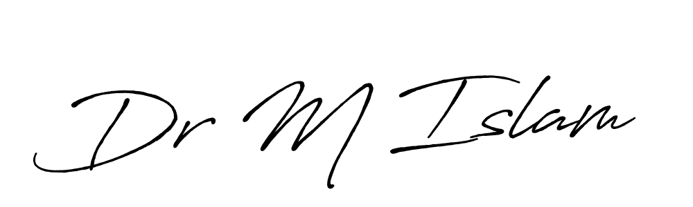 if you are searching for the best signature style for your name Dr M Islam. so please give up your signature search. here we have designed multiple signature styles  using Antro_Vectra_Bolder. Dr M Islam signature style 7 images and pictures png