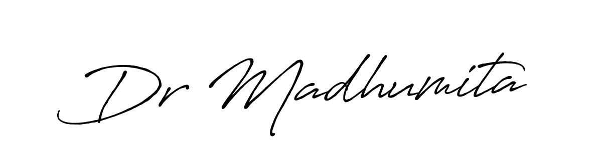 You should practise on your own different ways (Antro_Vectra_Bolder) to write your name (Dr Madhumita) in signature. don't let someone else do it for you. Dr Madhumita signature style 7 images and pictures png