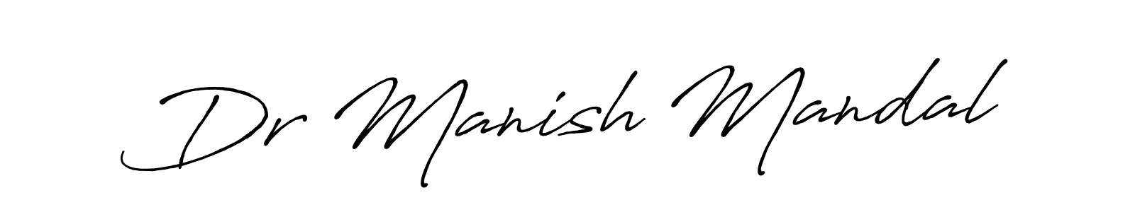 Also we have Dr Manish Mandal name is the best signature style. Create professional handwritten signature collection using Antro_Vectra_Bolder autograph style. Dr Manish Mandal signature style 7 images and pictures png