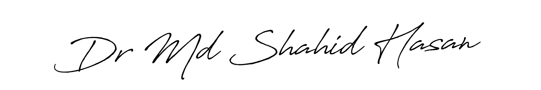 Also we have Dr Md Shahid Hasan name is the best signature style. Create professional handwritten signature collection using Antro_Vectra_Bolder autograph style. Dr Md Shahid Hasan signature style 7 images and pictures png
