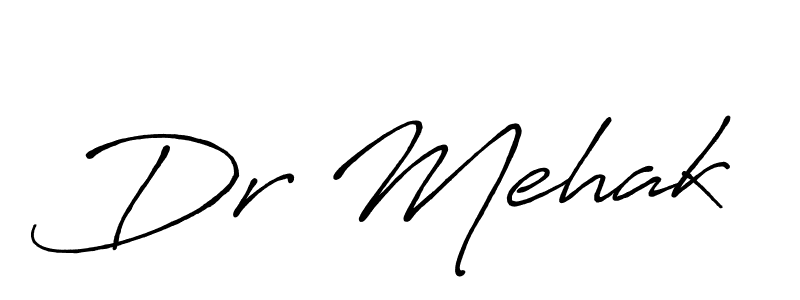 How to make Dr Mehak name signature. Use Antro_Vectra_Bolder style for creating short signs online. This is the latest handwritten sign. Dr Mehak signature style 7 images and pictures png