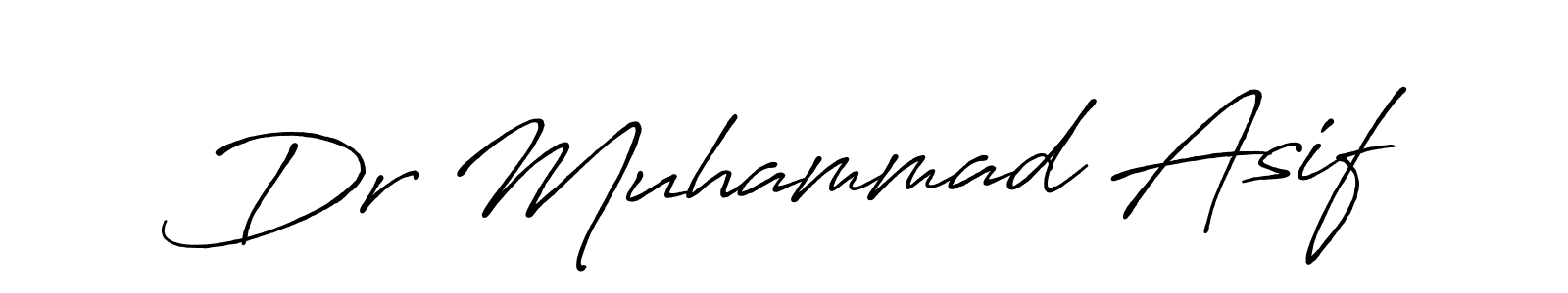 The best way (Antro_Vectra_Bolder) to make a short signature is to pick only two or three words in your name. The name Dr Muhammad Asif include a total of six letters. For converting this name. Dr Muhammad Asif signature style 7 images and pictures png