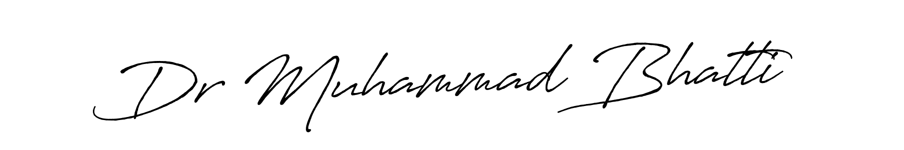 Design your own signature with our free online signature maker. With this signature software, you can create a handwritten (Antro_Vectra_Bolder) signature for name Dr Muhammad Bhatti. Dr Muhammad Bhatti signature style 7 images and pictures png