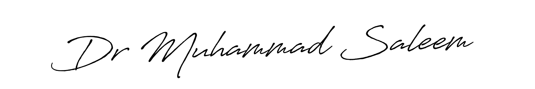 Use a signature maker to create a handwritten signature online. With this signature software, you can design (Antro_Vectra_Bolder) your own signature for name Dr Muhammad Saleem. Dr Muhammad Saleem signature style 7 images and pictures png