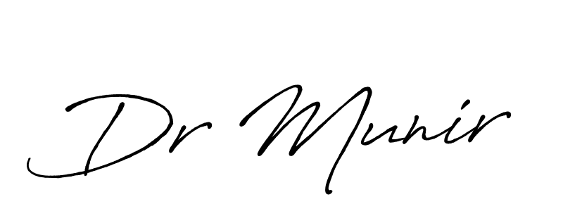 if you are searching for the best signature style for your name Dr Munir. so please give up your signature search. here we have designed multiple signature styles  using Antro_Vectra_Bolder. Dr Munir signature style 7 images and pictures png