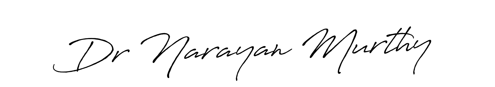 Use a signature maker to create a handwritten signature online. With this signature software, you can design (Antro_Vectra_Bolder) your own signature for name Dr Narayan Murthy. Dr Narayan Murthy signature style 7 images and pictures png