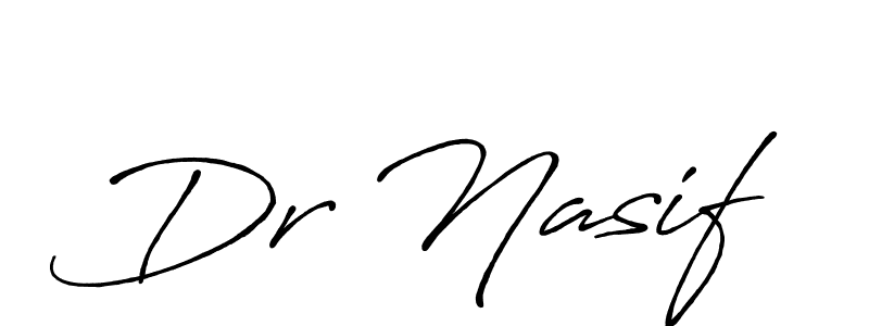 The best way (Antro_Vectra_Bolder) to make a short signature is to pick only two or three words in your name. The name Dr Nasif include a total of six letters. For converting this name. Dr Nasif signature style 7 images and pictures png