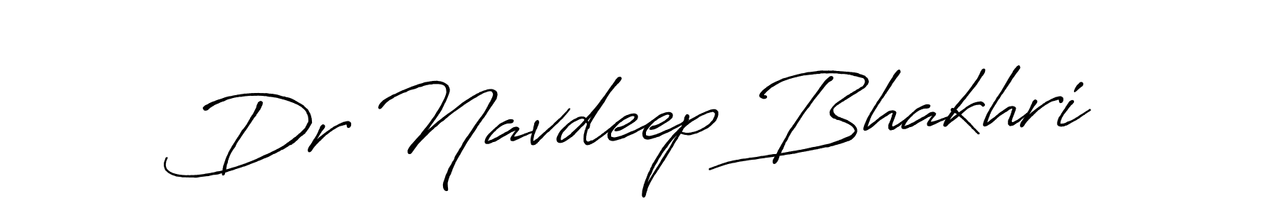 Create a beautiful signature design for name Dr Navdeep Bhakhri. With this signature (Antro_Vectra_Bolder) fonts, you can make a handwritten signature for free. Dr Navdeep Bhakhri signature style 7 images and pictures png