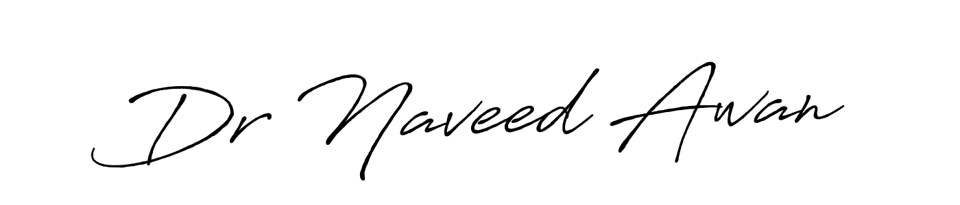 Also You can easily find your signature by using the search form. We will create Dr Naveed Awan name handwritten signature images for you free of cost using Antro_Vectra_Bolder sign style. Dr Naveed Awan signature style 7 images and pictures png