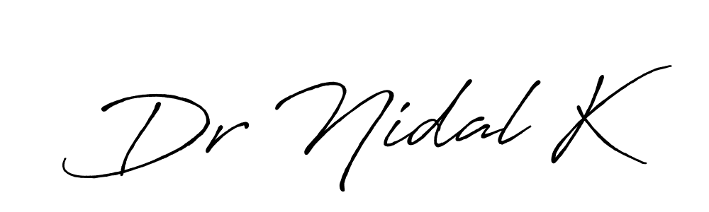 Similarly Antro_Vectra_Bolder is the best handwritten signature design. Signature creator online .You can use it as an online autograph creator for name Dr Nidal K. Dr Nidal K signature style 7 images and pictures png