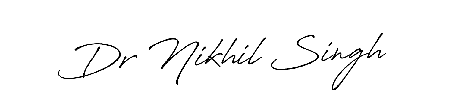 Design your own signature with our free online signature maker. With this signature software, you can create a handwritten (Antro_Vectra_Bolder) signature for name Dr Nikhil Singh. Dr Nikhil Singh signature style 7 images and pictures png