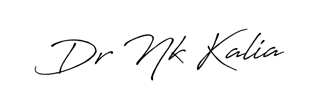 How to make Dr Nk Kalia signature? Antro_Vectra_Bolder is a professional autograph style. Create handwritten signature for Dr Nk Kalia name. Dr Nk Kalia signature style 7 images and pictures png