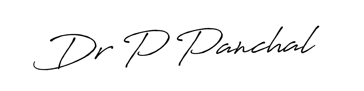 Create a beautiful signature design for name Dr P Panchal. With this signature (Antro_Vectra_Bolder) fonts, you can make a handwritten signature for free. Dr P Panchal signature style 7 images and pictures png