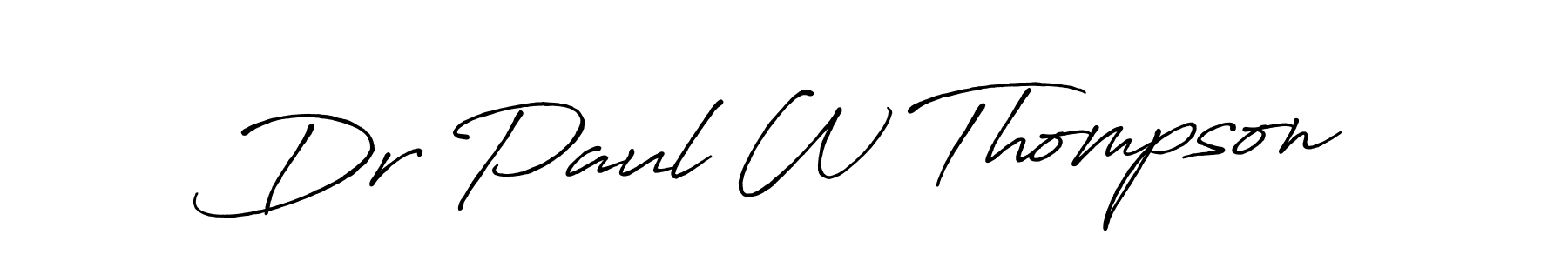 Also You can easily find your signature by using the search form. We will create Dr Paul W Thompson name handwritten signature images for you free of cost using Antro_Vectra_Bolder sign style. Dr Paul W Thompson signature style 7 images and pictures png