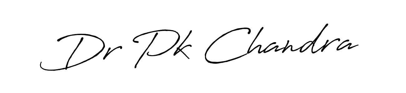 How to make Dr Pk Chandra name signature. Use Antro_Vectra_Bolder style for creating short signs online. This is the latest handwritten sign. Dr Pk Chandra signature style 7 images and pictures png