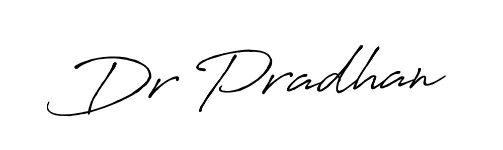 Make a beautiful signature design for name Dr Pradhan. With this signature (Antro_Vectra_Bolder) style, you can create a handwritten signature for free. Dr Pradhan signature style 7 images and pictures png