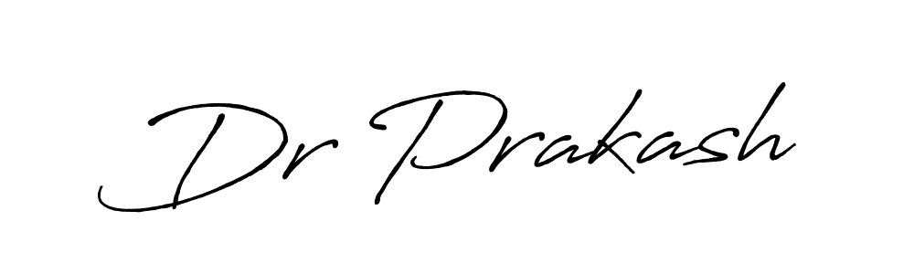 Use a signature maker to create a handwritten signature online. With this signature software, you can design (Antro_Vectra_Bolder) your own signature for name Dr Prakash. Dr Prakash signature style 7 images and pictures png