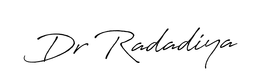 Once you've used our free online signature maker to create your best signature Antro_Vectra_Bolder style, it's time to enjoy all of the benefits that Dr Radadiya name signing documents. Dr Radadiya signature style 7 images and pictures png