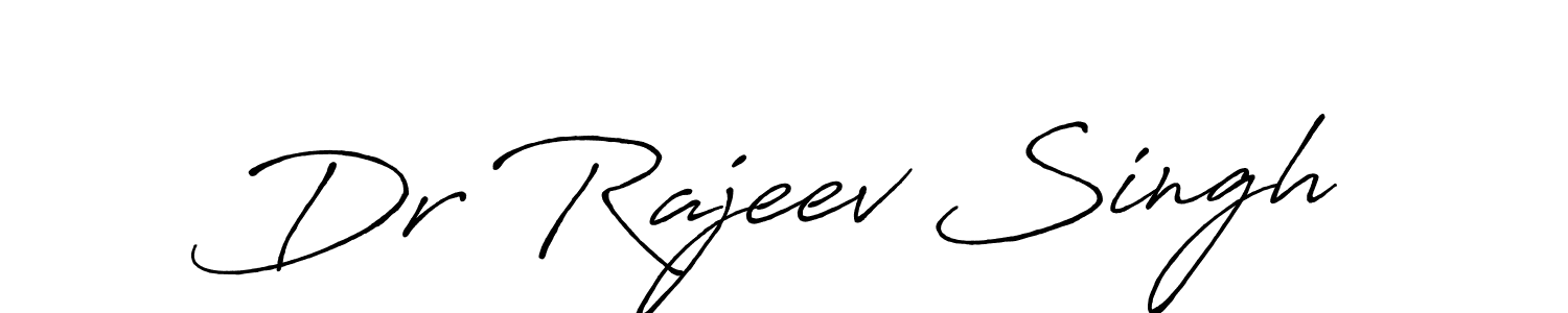 Create a beautiful signature design for name Dr Rajeev Singh. With this signature (Antro_Vectra_Bolder) fonts, you can make a handwritten signature for free. Dr Rajeev Singh signature style 7 images and pictures png
