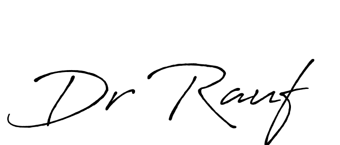 It looks lik you need a new signature style for name Dr Rauf. Design unique handwritten (Antro_Vectra_Bolder) signature with our free signature maker in just a few clicks. Dr Rauf signature style 7 images and pictures png