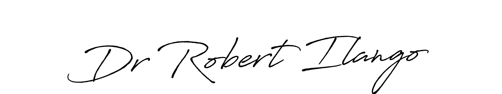 How to make Dr Robert Ilango name signature. Use Antro_Vectra_Bolder style for creating short signs online. This is the latest handwritten sign. Dr Robert Ilango signature style 7 images and pictures png