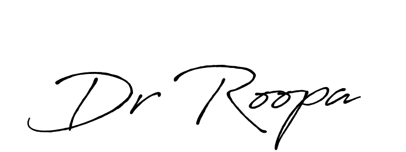 Dr Roopa stylish signature style. Best Handwritten Sign (Antro_Vectra_Bolder) for my name. Handwritten Signature Collection Ideas for my name Dr Roopa. Dr Roopa signature style 7 images and pictures png
